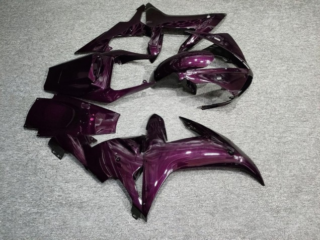 Purchase 2002-2003 Glossy Pink Carbon Fiber Style Yamaha R1 Motorcycle Fairings UK