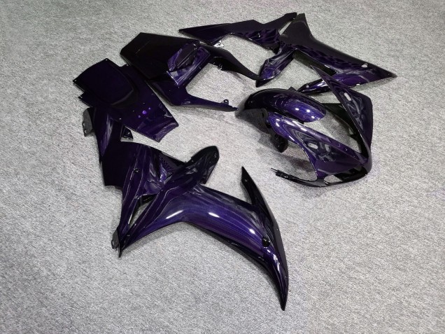 Purchase 2002-2003 Glossy Purple Carbon Fiber Style Yamaha R1 Motorcycle Fairings UK