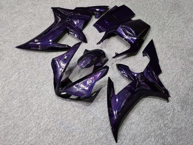 Purchase 2002-2003 Glossy Purple Carbon Fiber Style Yamaha R1 Motorcycle Fairings UK
