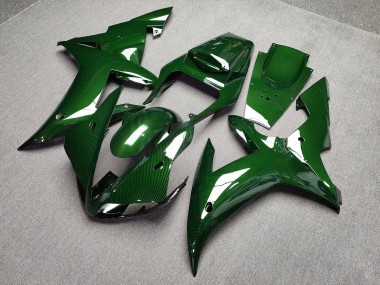 Purchase 2002-2003 Glossy Green Carbon Fiber Style Yamaha R1 Motorcycle Fairings UK