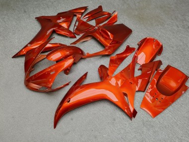 Purchase 2002-2003 Glossy Candy Metallic Orange Yamaha R1 Motorcycle Fairings UK
