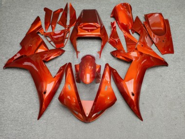 Purchase 2002-2003 Glossy Candy Metallic Orange Yamaha R1 Motorcycle Fairings UK