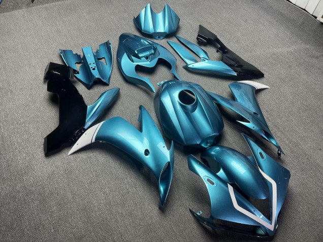 Purchase 2004-2006 Glossy Teal with Black & White Yamaha R1 Motorcycle Fairings UK