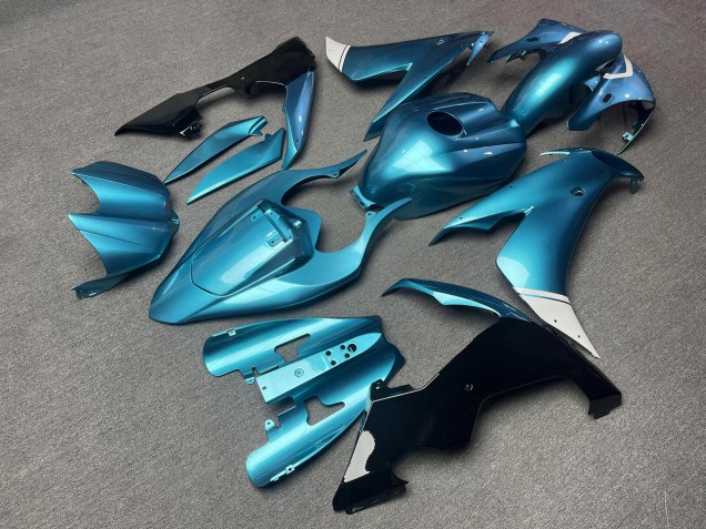 Purchase 2004-2006 Glossy Teal with Black & White Yamaha R1 Motorcycle Fairings UK
