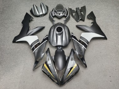 Purchase 2004-2006 Glossy & Matte Carbon Fiber Style & Black with White Yamaha R1 Motorcycle Fairings UK