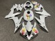 Purchase 2004-2006 Glossy White Yellow Red Hands Yamaha R1 Motorcycle Fairings UK