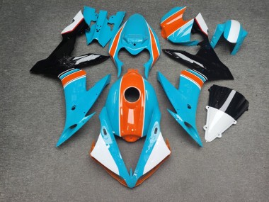 Purchase 2004-2006 Glossy Light Blue Orange Black Yamaha R1 Motorcycle Fairings UK