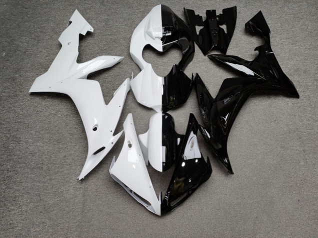 Purchase 2004-2006 Glossy White Black Split Yamaha R1 Motorcycle Fairings UK