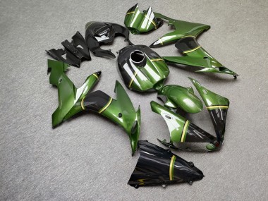 Purchase 2004-2006 Glossy Green Black Gold Yamaha R1 Motorcycle Fairings UK