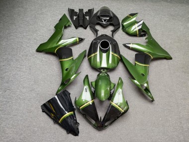 Purchase 2004-2006 Glossy Green Black Gold Yamaha R1 Motorcycle Fairings UK