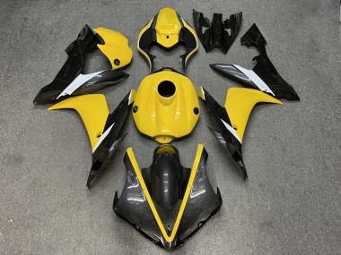 Purchase 2004-2006 Glossy Yellow Carbon Fiber Style Yamaha R1 Motorcycle Fairings UK