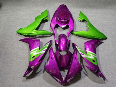 Purchase 2004-2006 Glitter Pink Green Yamaha R1 Motorcycle Fairings UK