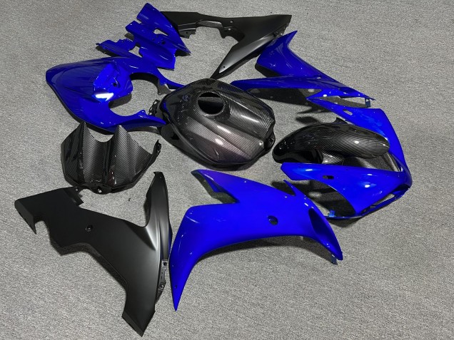 Purchase 2004-2006 Glossy Blue Carbon Fiber Style Yamaha R1 Motorcycle Fairings UK