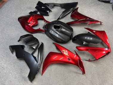 Purchase 2004-2006 Maroon Red Carbon Style Yamaha R1 Motorcycle Fairings UK