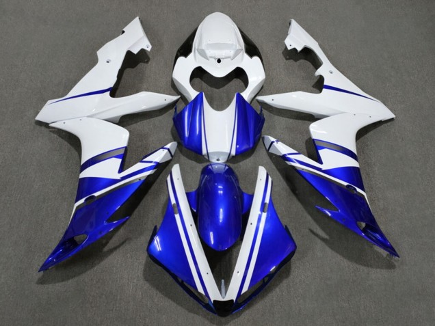 Purchase 2004-2006 Glossy White Blue Grey Yamaha R1 Motorcycle Fairings UK
