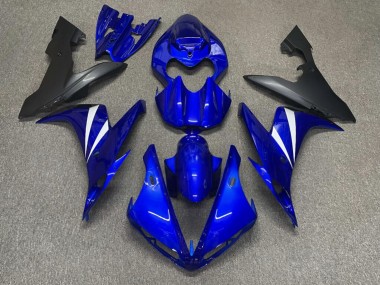 Purchase 2004-2006 Glossy Blue Matte Black White Yamaha R1 Motorcycle Fairings UK