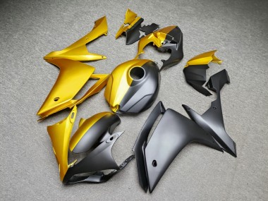 Purchase 2007-2008 Matte Gold Black Split Yamaha R1 Motorcycle Fairings UK