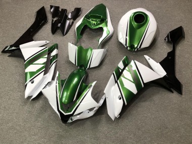 Purchase 2007-2008 Glossy White Green Black Yamaha R1 Motorcycle Fairings UK