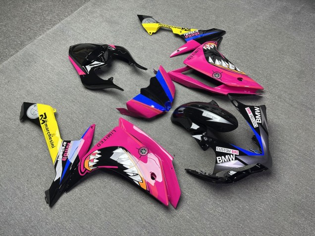Purchase 2007-2008 Pink Shark Yamaha R1 Motorcycle Fairings UK