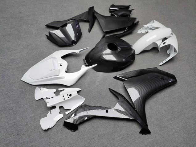 Purchase 2007-2008 Glossy Carbon Fiber White Yamaha R1 Motorcycle Fairings UK