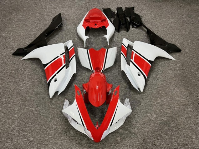 Purchase 2007-2008 Glossy White Red Black Yamaha R1 Motorcycle Fairings UK