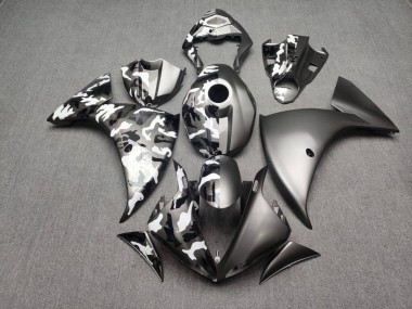 Purchase 2009-2011 Matte Black & Camo Split Yamaha R1 Motorcycle Fairings UK