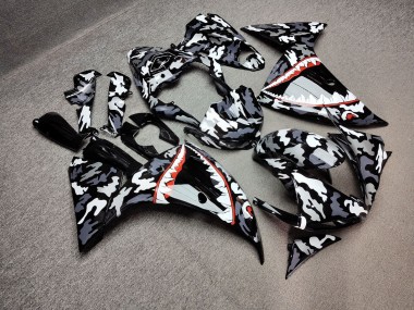 Purchase 2009-2011 Glossy Camo Shark Yamaha R1 Motorcycle Fairings UK