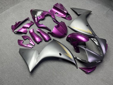 Purchase 2009-2011 Matte Silver & Glossy Pink with Gold Yamaha R1 Motorcycle Fairings UK
