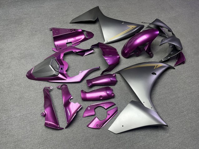 Purchase 2009-2011 Matte Silver & Glossy Pink with Gold Yamaha R1 Motorcycle Fairings UK