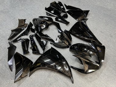 Purchase 2009-2011 Plain Glossy Black Yamaha R1 Motorcycle Fairings UK