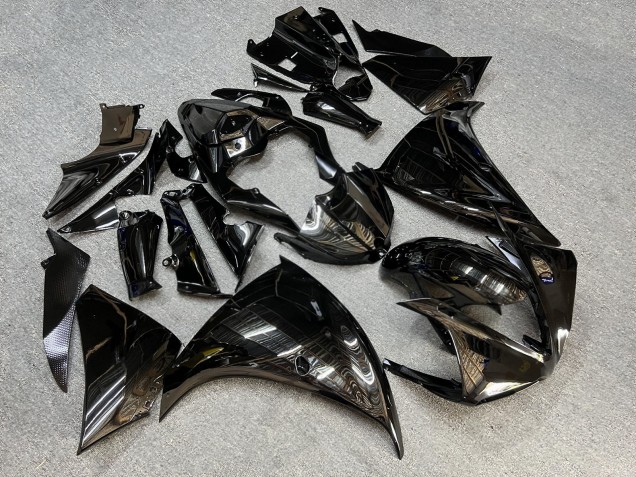 Purchase 2009-2011 Plain Glossy Black Yamaha R1 Motorcycle Fairings UK