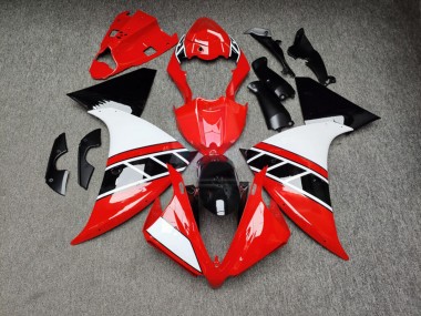 Purchase 2012-2014 Glossy Red White Black Yamaha R1 Motorcycle Fairings UK