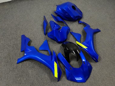 Purchase 2015-2019 Glossy Blue & Black with High Viz Yellow Yamaha R1 Motorcycle Fairings UK