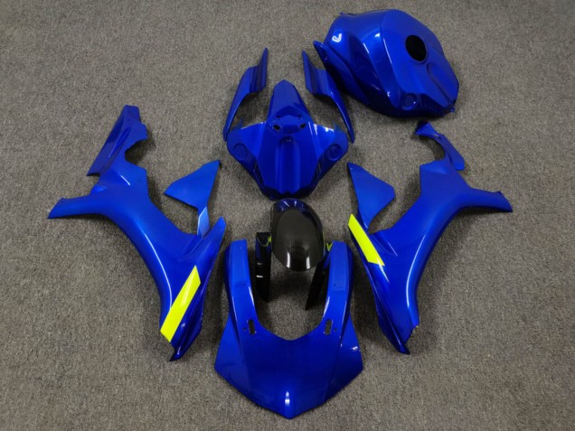 Purchase 2015-2019 Glossy Blue & Black with High Viz Yellow Yamaha R1 Motorcycle Fairings UK