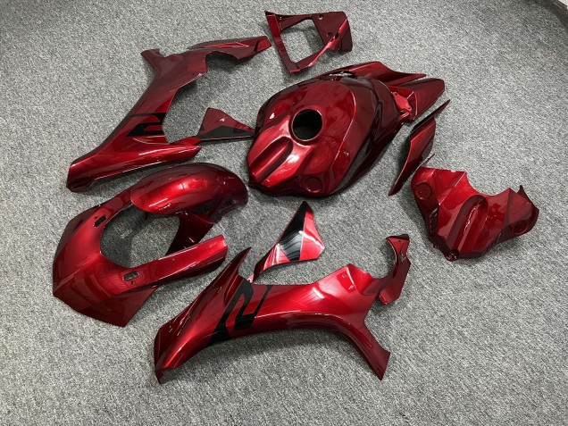 Purchase 2015-2019 Glossy Dark Red & Black Yamaha R1 Motorcycle Fairings UK