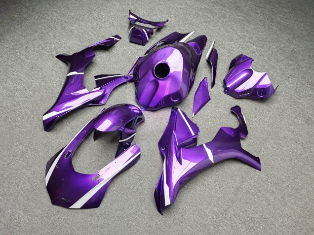 Purchase 2015-2019 Glossy Purple White Yamaha R1 Motorcycle Fairings UK