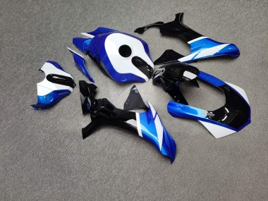 Purchase 2015-2019 Glossy Blue & Black with White Yamaha R1 Motorcycle Fairings UK