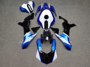 Purchase 2015-2019 Glossy Blue & Black with White Yamaha R1 Motorcycle Fairings UK
