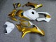 Purchase 2015-2019 Glossy Gold Carbon Fiber Style White Yamaha R1 Motorcycle Fairings UK