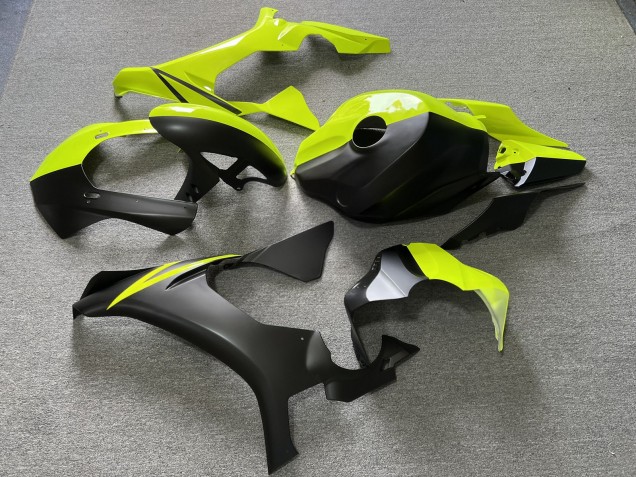 Purchase 2015-2019 High Vis Yellow Matte Black Split Yamaha R1 Motorcycle Fairings UK
