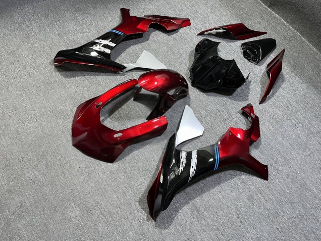 Purchase 2015-2019 Glossy Red Black Yamaha R1 Motorcycle Fairings UK