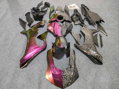 Purchase 2015-2019 Forged Carbon Fiber Style Chameleon Split Yamaha R1 Motorcycle Fairings UK