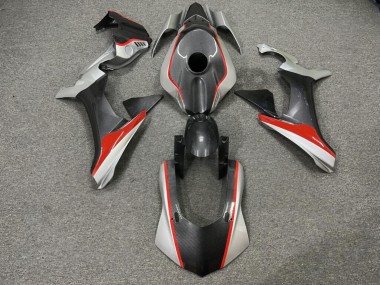 Purchase 2015-2019 Carbon Fiber Style Nardo Grey Red Yamaha R1 Motorcycle Fairings UK