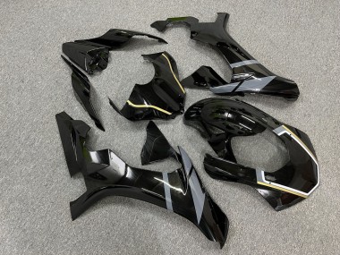 Purchase 2015-2019 Glossy Black Yellow Grey Accents Yamaha R1 Motorcycle Fairings UK