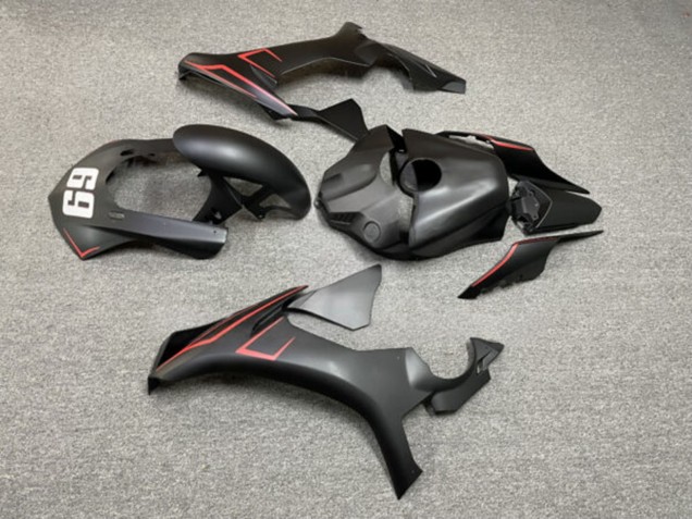 Purchase 2015-2019 Matte Black Red Accents Yamaha R1 Motorcycle Fairings UK