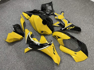 Purchase 2015-2019 Glossy Yellow Black Sun Moon Yamaha R1 Motorcycle Fairings UK