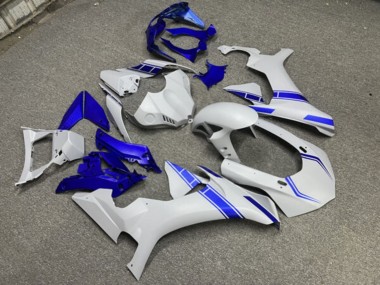 Purchase 2015-2019 Matte Nardo Grey Blue Accents Yamaha R1 Motorcycle Fairings UK