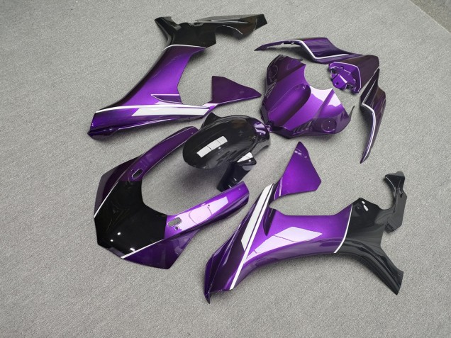 Purchase 2015-2019 Mood Purple & Black Yamaha R1 Motorcycle Fairings UK