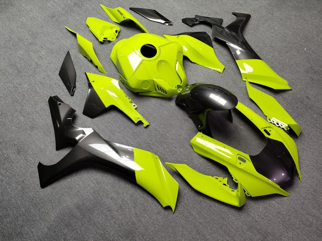 Purchase 2020-2025 Glossy High Viz Yellow & Metallic Grey Yamaha R1 Motorcycle Fairings UK