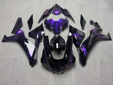 Purchase 2020-2025 Glossy Black & Deep Purple Yamaha R1 Motorcycle Fairings UK
